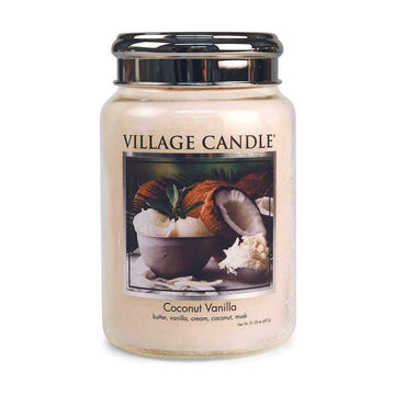 Coconut Vanilla Scented Village Candle Butter Musk Fragrance