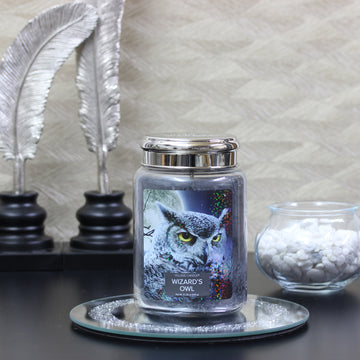 Wizards Owl Scented Village Candle 26oz Glass Jar