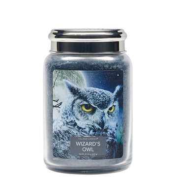 Wizards Owl Scented Village Candle 26oz Glass Jar