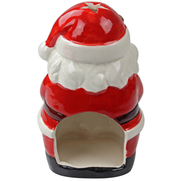 Ceramic Santa Claus Tea Light Holder Christmas Decor