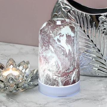 Aromatize Deep Red LED Marble Ultrasonic Diffuser