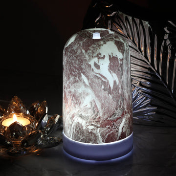 Aromatize Deep Red LED Marble Ultrasonic Diffuser