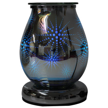 Electric 3D Fireworks Aroma Wax Melt Burner Touch Light