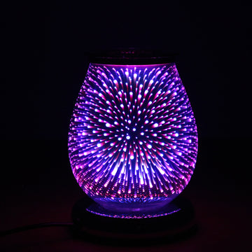 Aroma 3D Burst Design Touch Lamp Wax Oil Tart Melt Burner