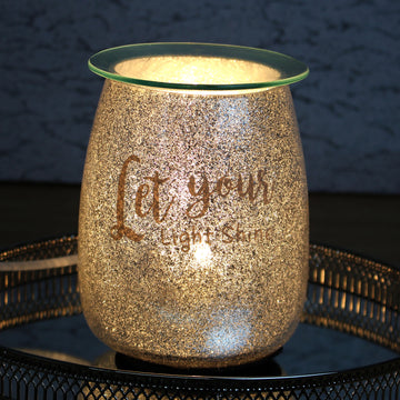 Electric Wax Melt Burner Glitter 'Let Your Light Shine'