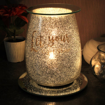 Electric Wax Melt Burner Glitter 'Let Your Light Shine'