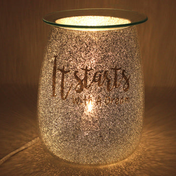 Electric Wax Melt Burner Glitter 'It Starts With A Dream'