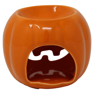 Wax Melt Burner - Pumpkin Round Orange 8cm