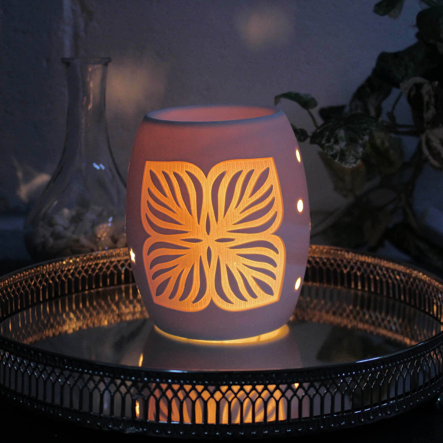 Electric Wax Burner - Ceramic Lotus 12.5cm