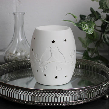 Electric Wax Burner - Ceramic Doves 12.5cm