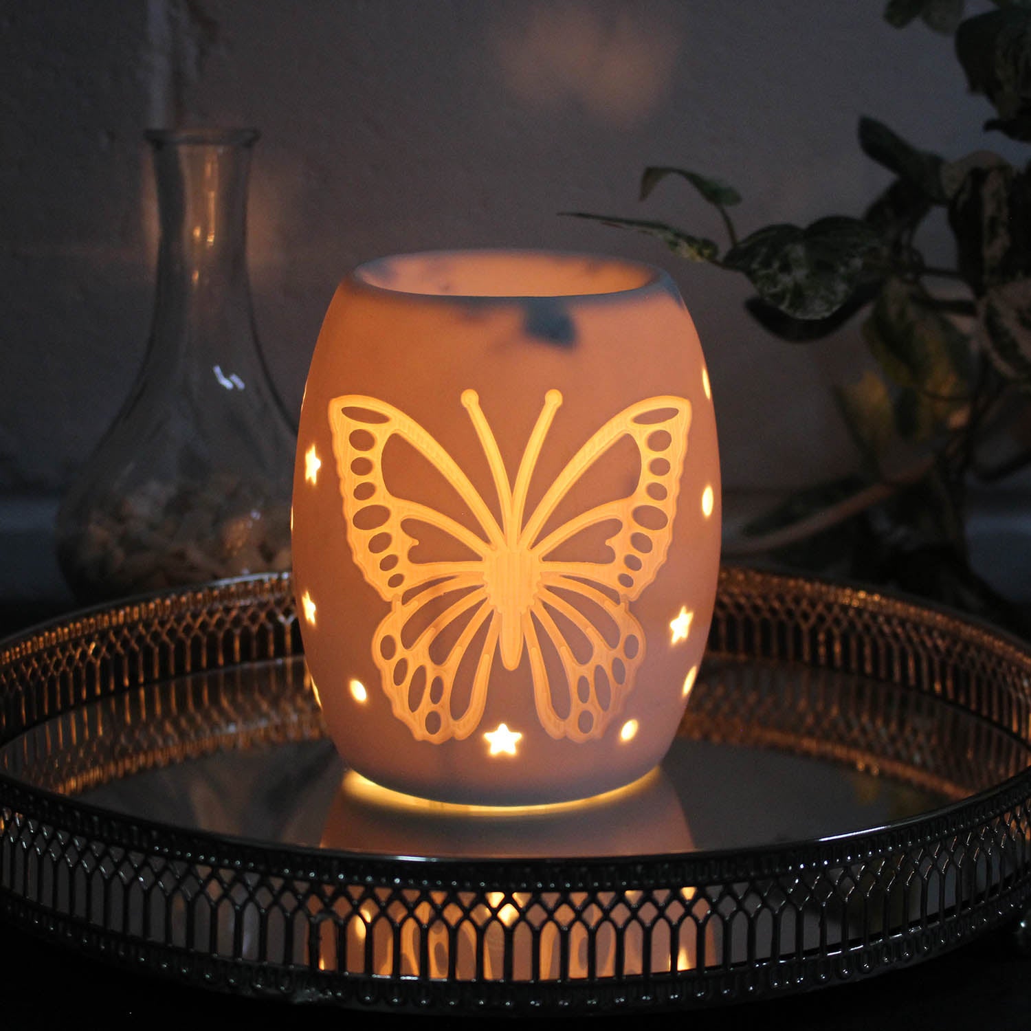 Electric Wax Burner - Ceramic Butterfly 12.5cm