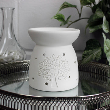 Wax Melt Burner - Ceramic Tree 11cm