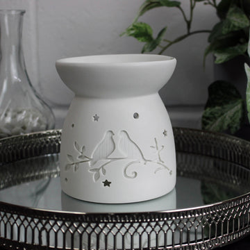 Wax Melt Burner - Ceramic Doves 11cm