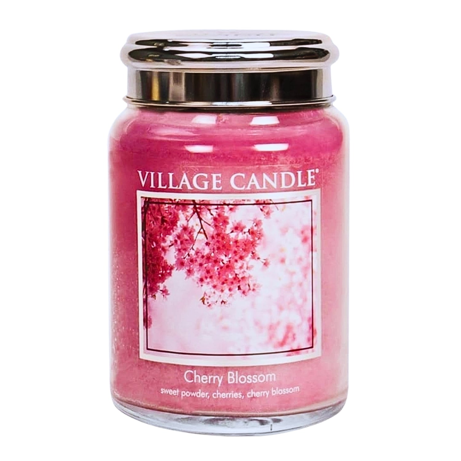 Village Candle 602g Cherry Blossom Scent Aromatherapy Candle Jar