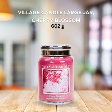 Village Candle 602g Cherry Blossom Scent Aromatherapy Candle Jar