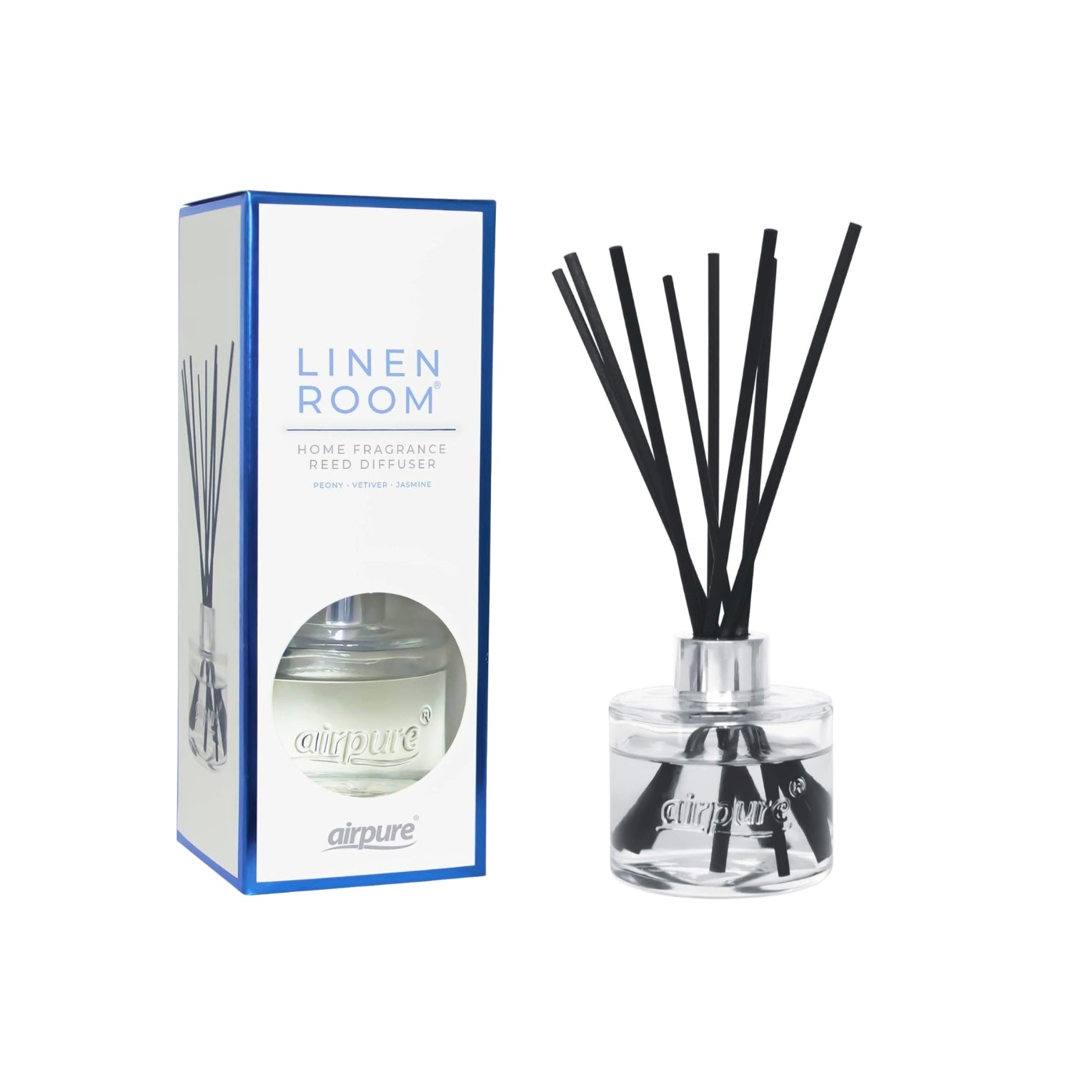 100ml Airpure Linen Room Long Lasting Scent Reed Diffuser