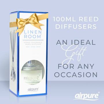 2Pcs 100ml Airpure Linen Room Long Lasting Scent Reed Diffuser