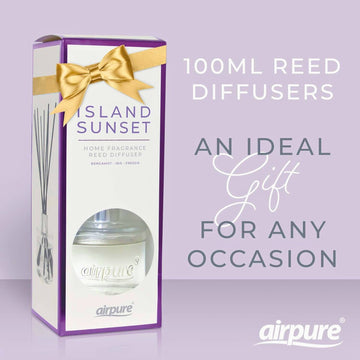 100ml Airpure Island Sunset Long Lasting Scent Reed Diffuser