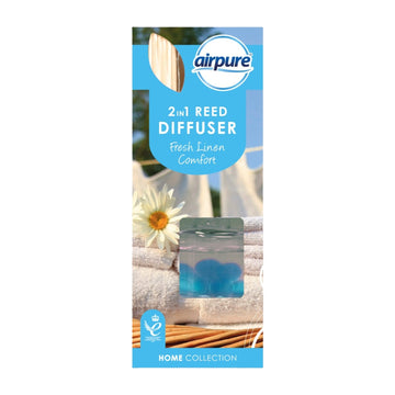 2-in-1 30ml Airpure Fresh Linen Reed & Bead Diffuser