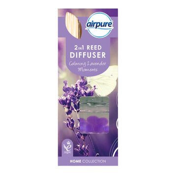 2-in-1 30ml Airpure Calming Lavender Moments Reed & Bead Diffuser