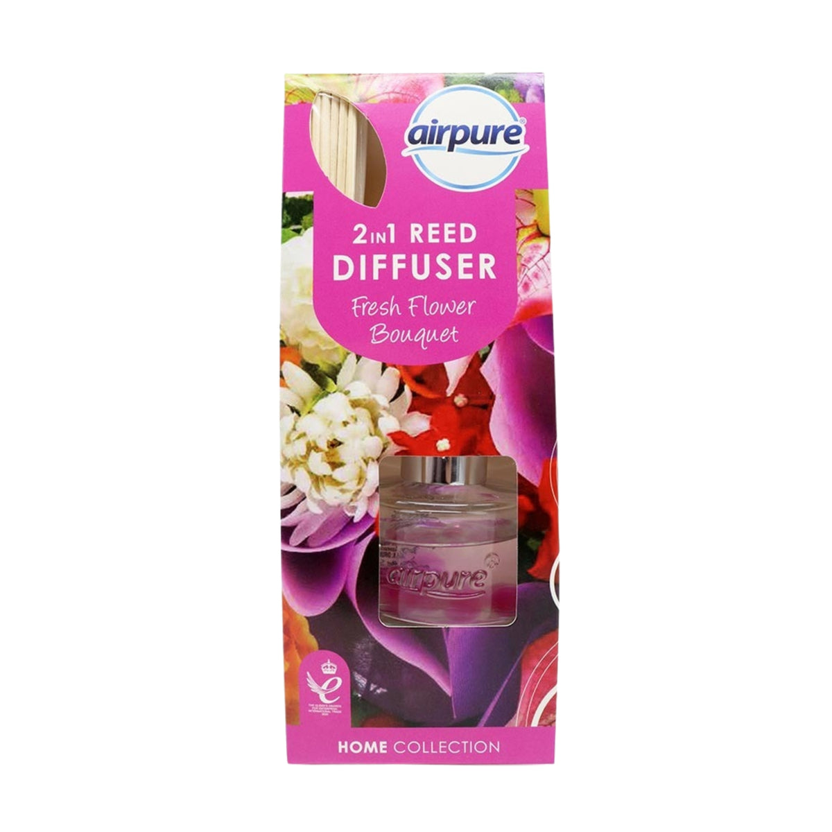 2-in-1 30ml Airpure Fresh Flower Bouquet Reed & Bead Diffuser