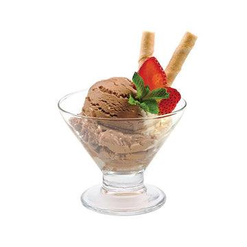 2Pcs 170ml Clear Glass Ice Cream Cup