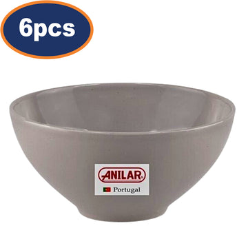 6Pcs 14.5cm Grey Soup Bowl