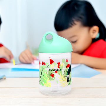 2Pcs Green Glass Jar Airtight Pastel Lid 500ml