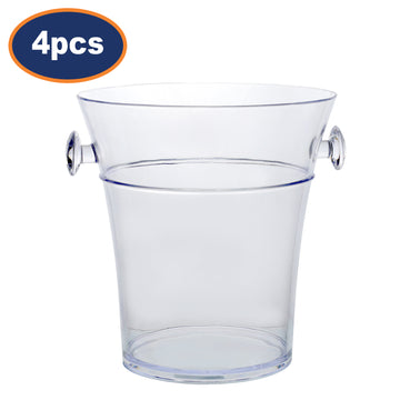 4Pcs Durable Acrylic Ice Bucket