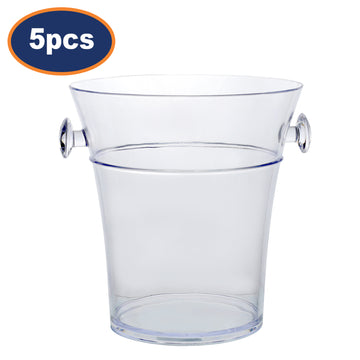 5Pcs Durable Acrylic Ice Bucket