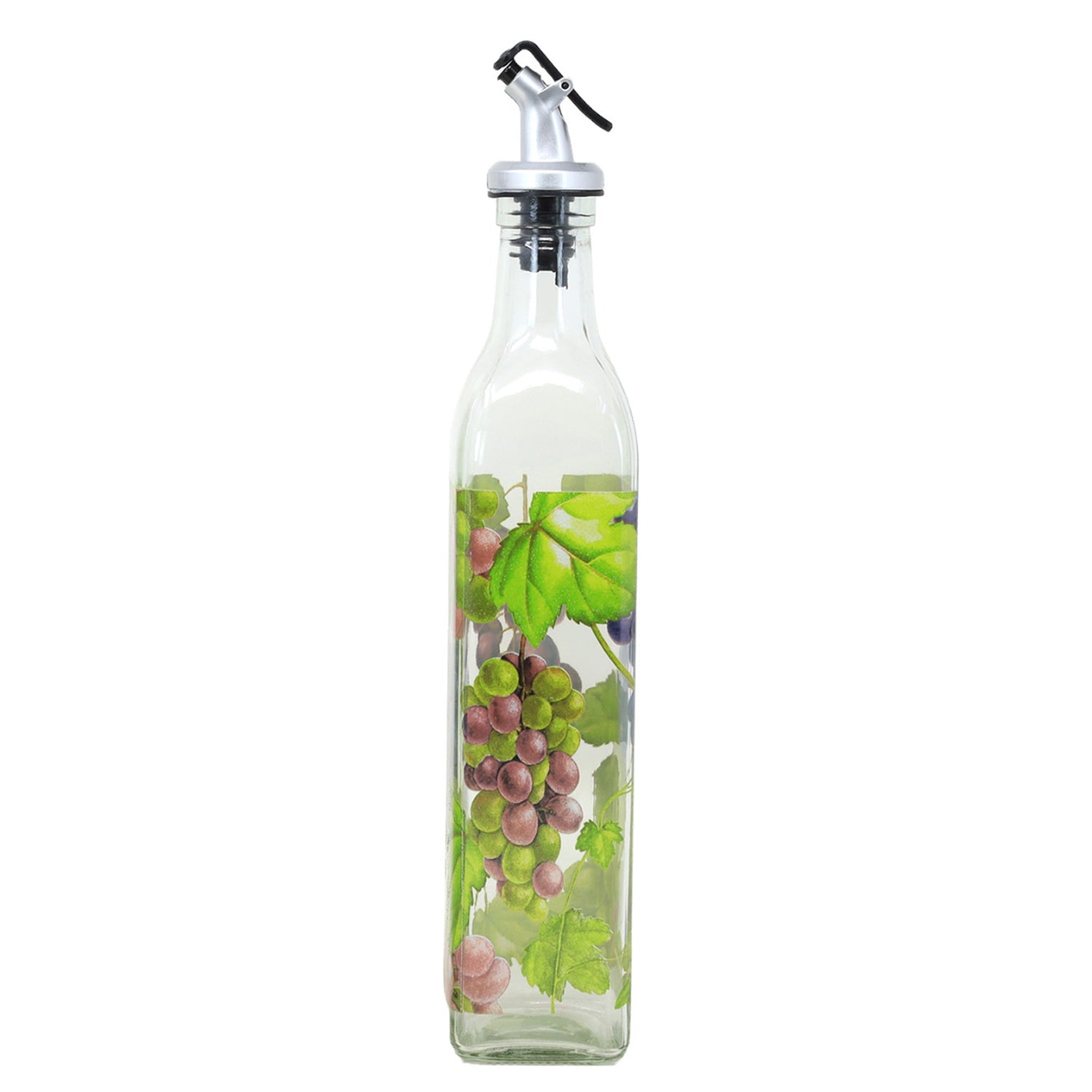 500ml Grapes Design Oil/Vinegar Dispenser Glass Bottle