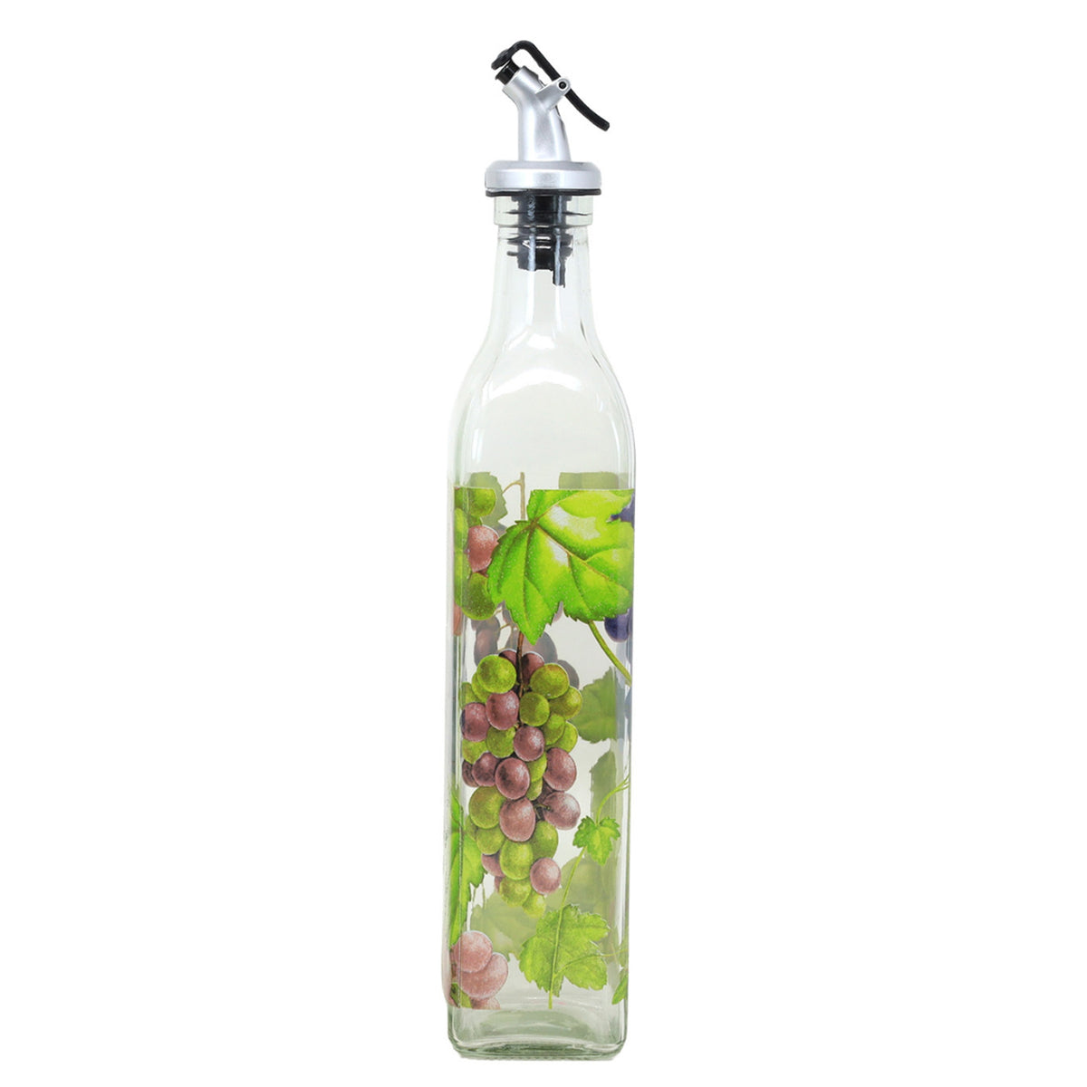 500ml Grapes Design Oil/Vinegar Dispenser Glass Bottle