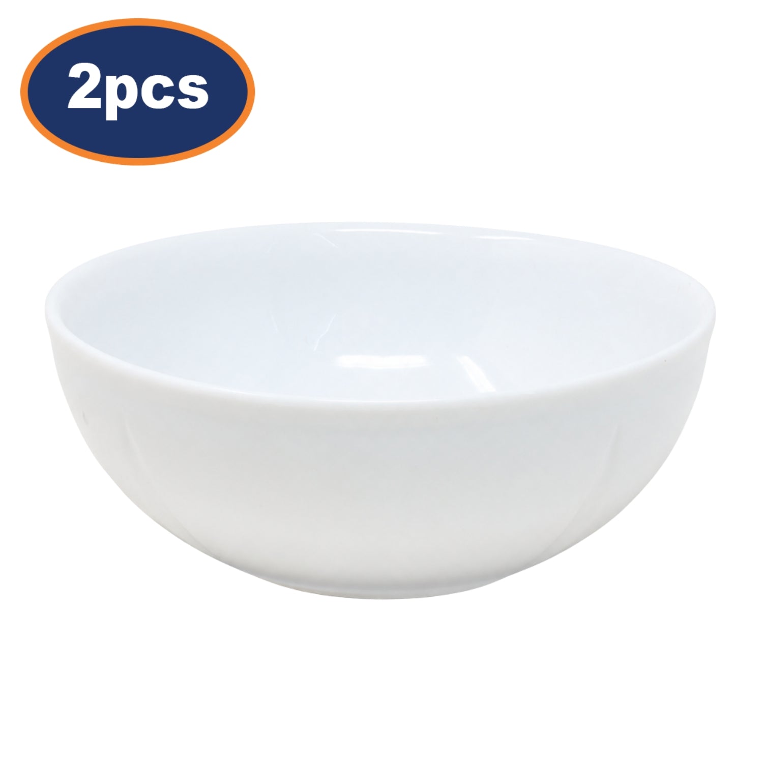 2Pcs 15cm White Porcelain Bowls Set