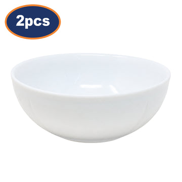 2Pcs 15cm White Porcelain Bowls Set