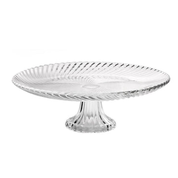 32cm Clear Glass Cake Stand