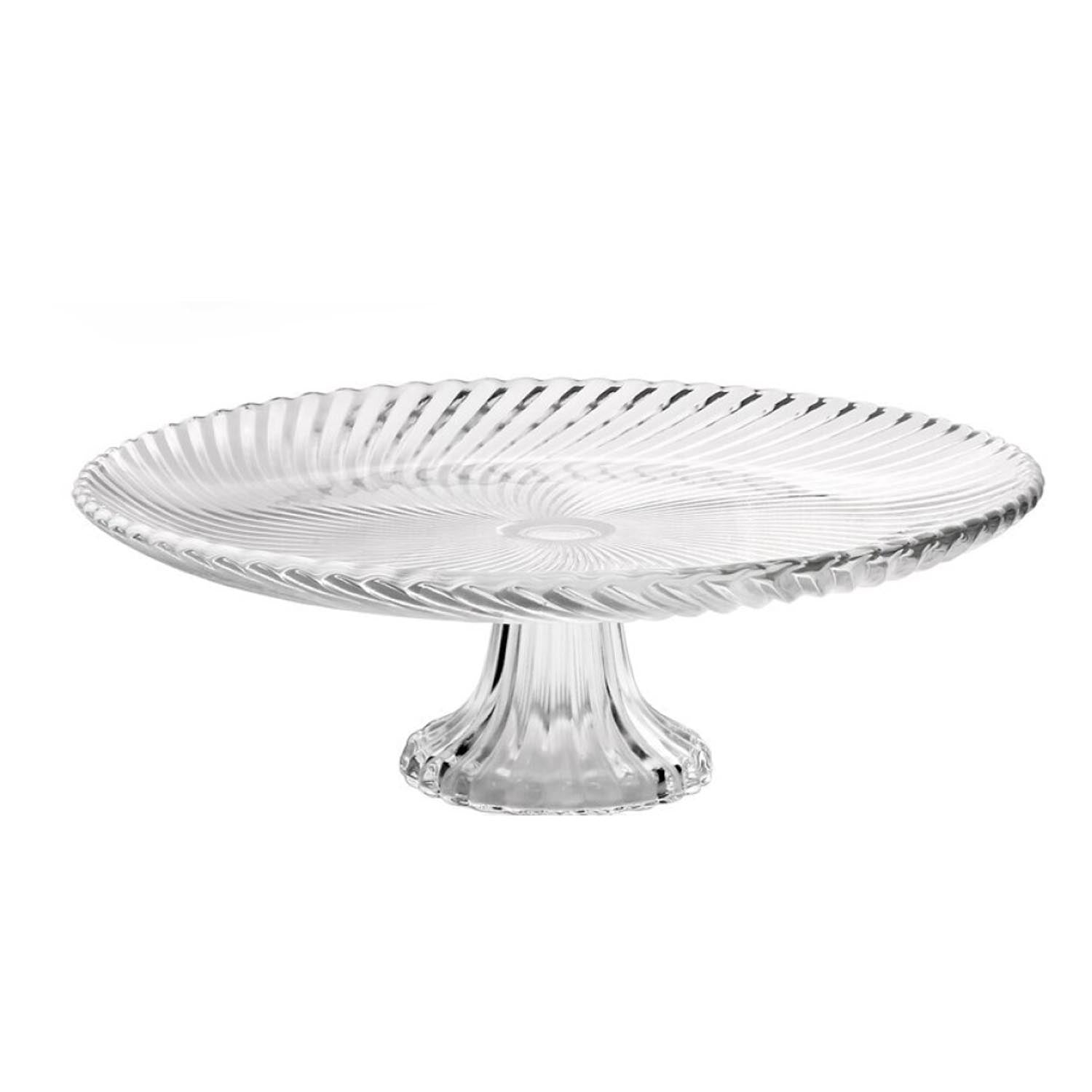 32cm Clear Glass Cake Stand