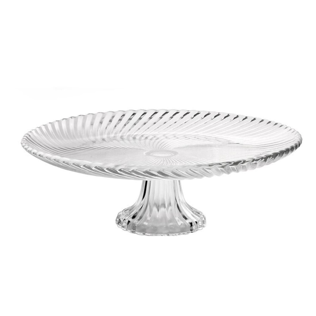 32cm Clear Glass Cake Stand