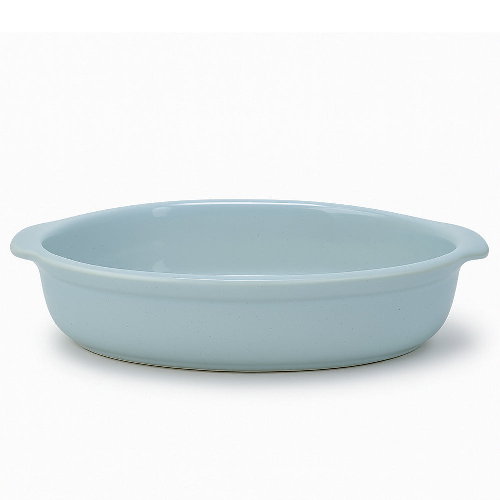 27cm Blue Ceramic Oval Baking Dish