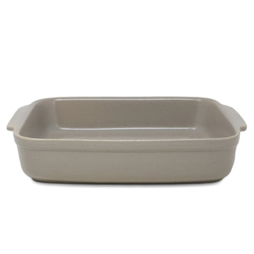 28cm Beige Ceramic Square Baking Dish