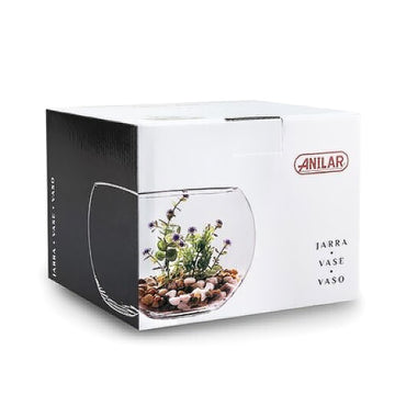 18cm Clear Decorative Glass Bowl