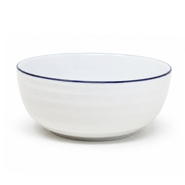 White Stoneware Bowl 15cm Cereal Soup Salad Microwave Safe