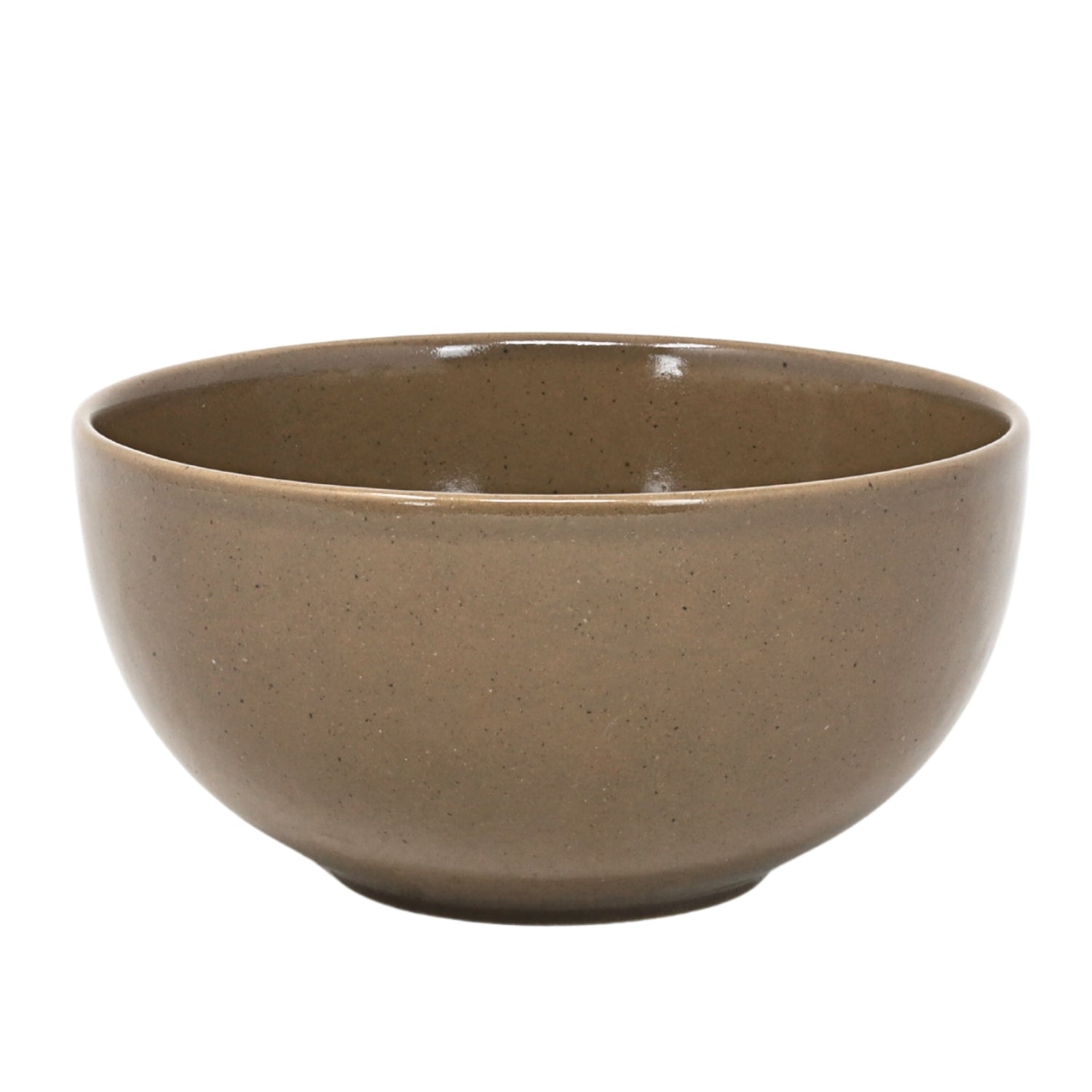 15.5cm Taupe Ceramic Salad Bowl