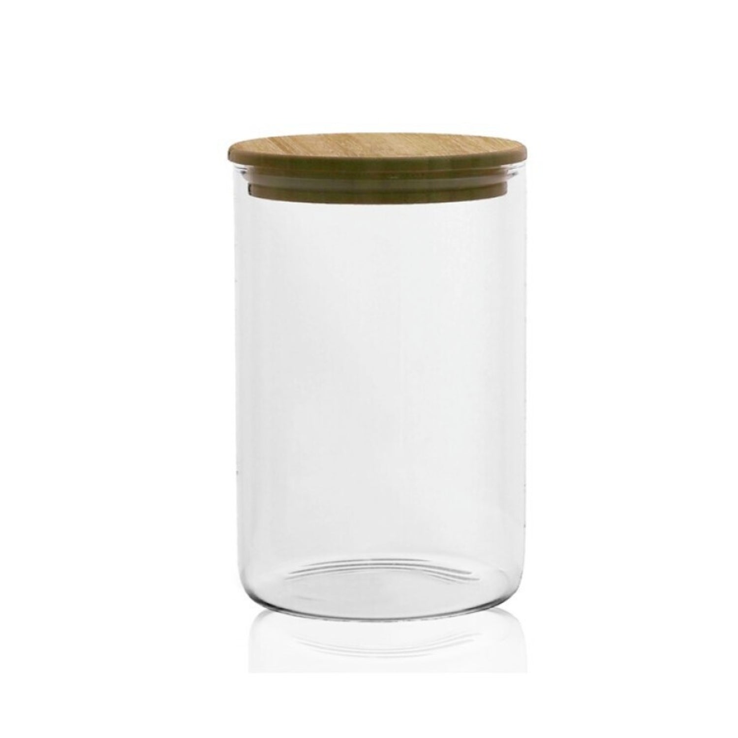 700ml Wood Lid Airtight Glass Storage Jar