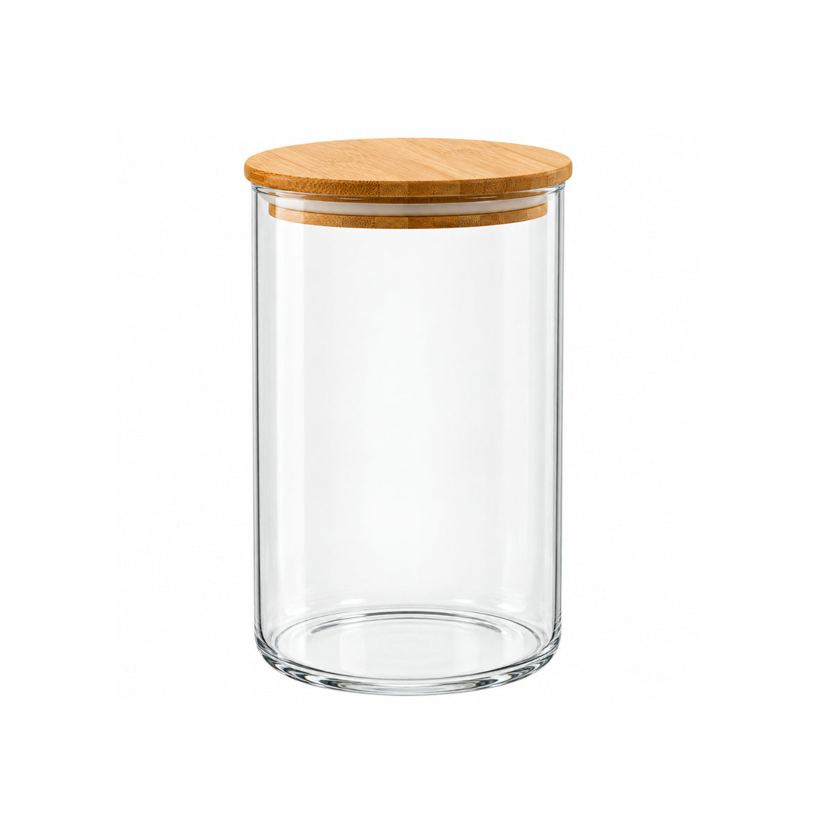 700ml Wood Lid Airtight Glass Storage Jar