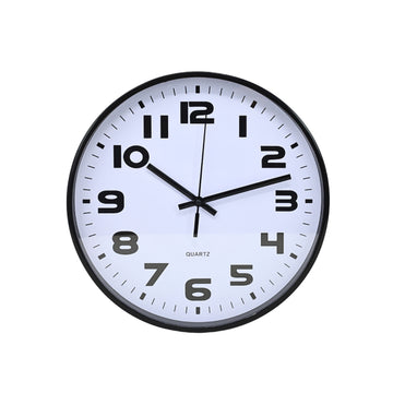 24.5cm White Round Wall Clock