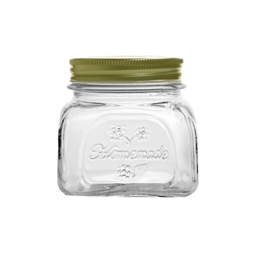 4Pcs 300ml with Screw Lid Glass Storage Jar