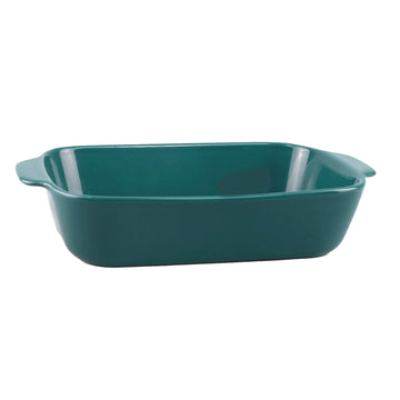 Teal Ceramic Oven Baking Dish with Handles