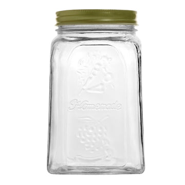 4Pcs 1000ml with Screw Glass Storage Jar
