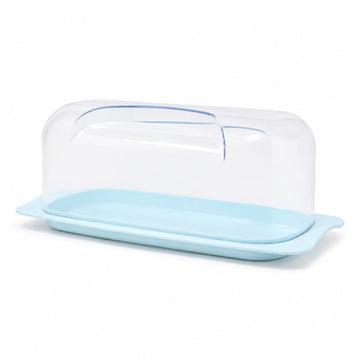 36cm Bread & Cake Storage Box with Clear Acrylic Lid - Light GreenPlastic Bread Bin