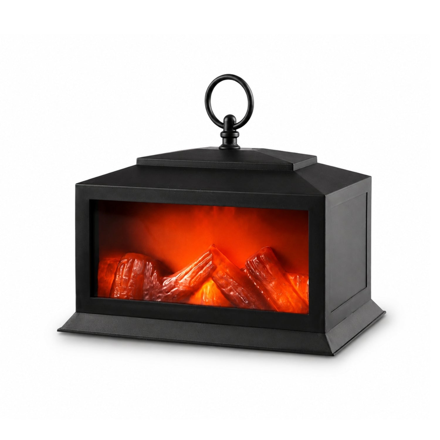 6 LED Realistic Flame Effect Light 23cm Fireplace Lantern